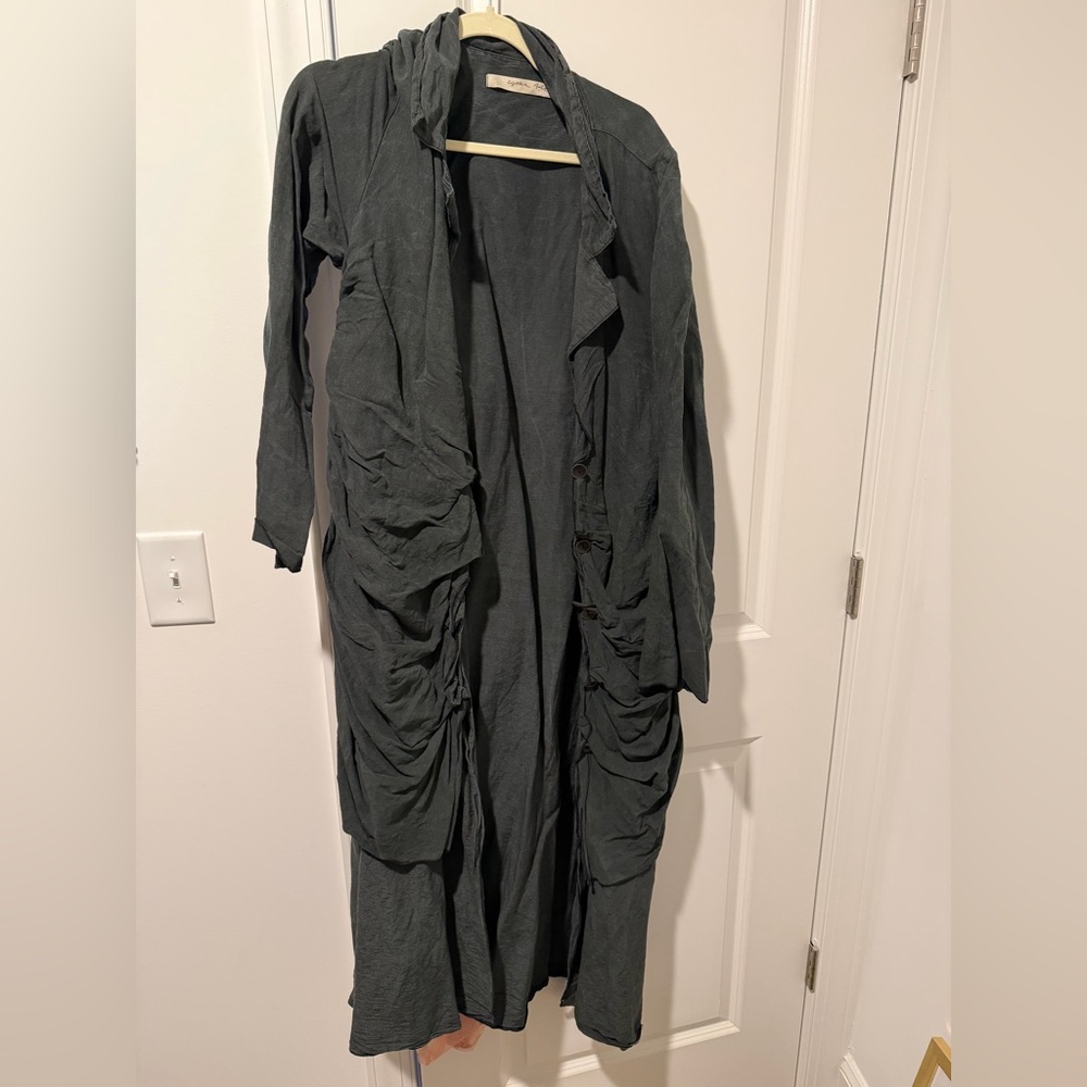 cynthia ashby ruched jacket